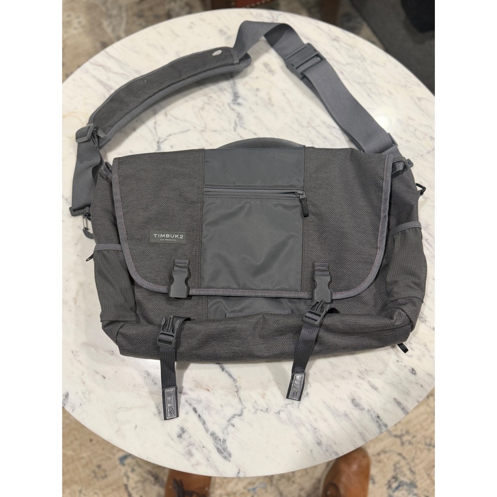 Timbuk2 Command Messenger Bag Charcoal Gray TSA Laptop Commuter Bag Large